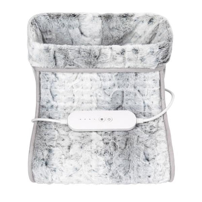 Carmen Faux Fur Heated Foot Warmer Winter Hare