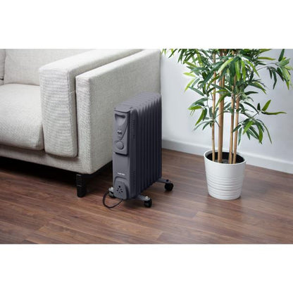 Warnlite 2000W Oil Filled Radiator Grey