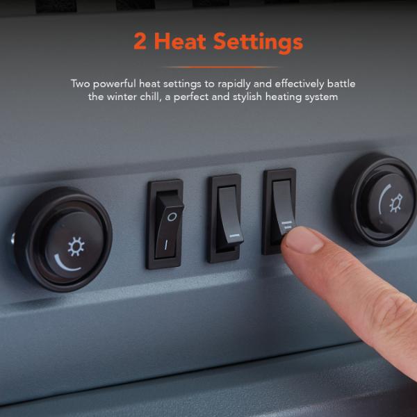 Warmlite Wingham 2KW Stove Fire Grey