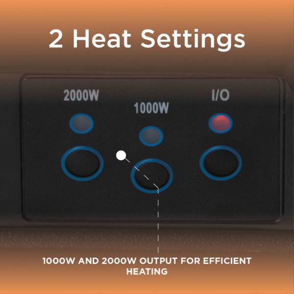 Warmlite Whitby 2KW Electric Fire Inset Chrome