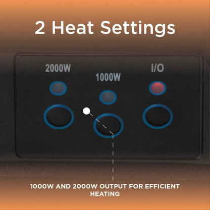 Warmlite Whitby 2KW Electric Fire Inset Chrome