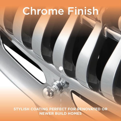 Warmlite Whitby 2KW Electric Fire Inset Chrome