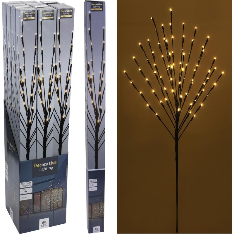 Christmas Twig Tree With LED 110Cm Warm White