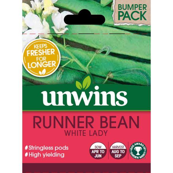 Runner Bean White Lady BOX
