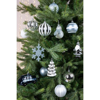 Christmas Baubles Mixbox Shatterproof Matt - Shiny - Glitter