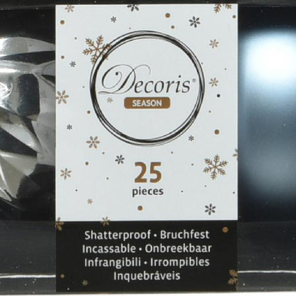 Christmas Baubles Mixbox Shatterproof Matt - Shiny - Glitter