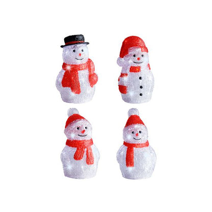 Christmas LED Snowman Battery Operated Indoor 25cm - 4 designs