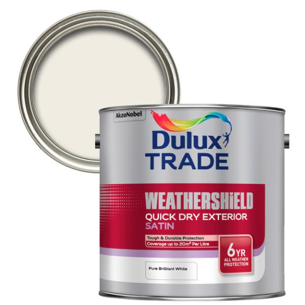Dulux Trade Weathershield Quick dry Exterior Satin 2.5L