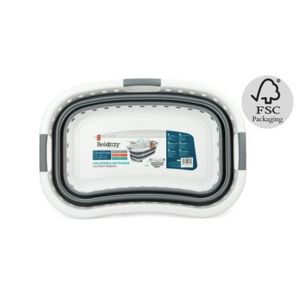 Beldray Collapsible Hip Hugger Laundry Basket