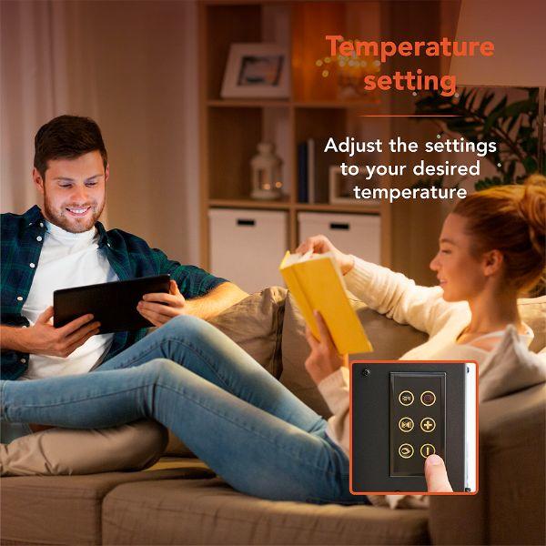 Warmlite 22" Curved Glass Fireplace