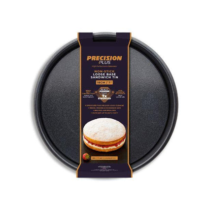 Loose Base Sandwich Pan Non-Stick Round 18cm/7in