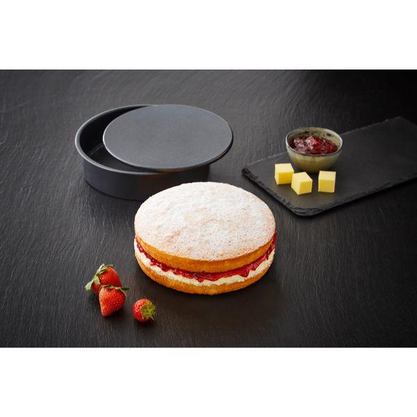 Loose Base Sandwich Pan Non-Stick Round 18cm/7in