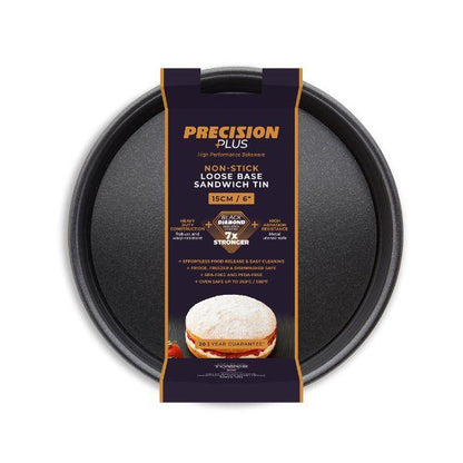 Loose Base Sandwich Pan Non-Stick Round 15cm/6in