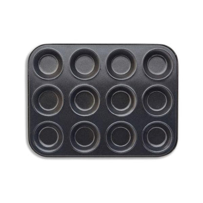 Non-Stick 12 Hole Shallow Baking Pan 32x24cm