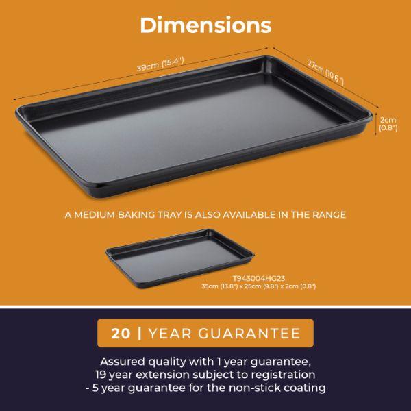 Non-Stick Baking Tray 39x27x2cm