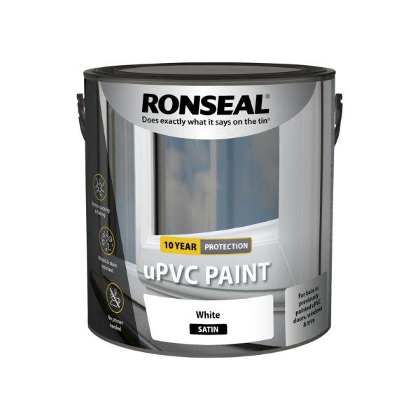 Ronseal Upvc Paint White Satin 2.5L