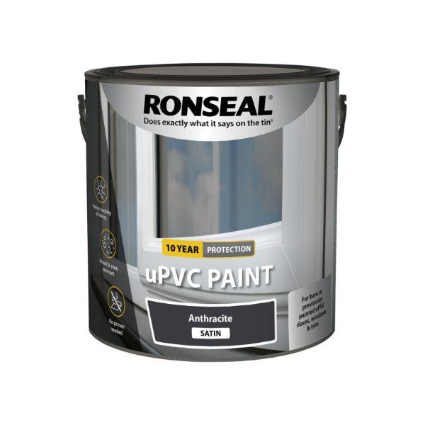 Ronseal Upvc Paint Anthracite Satin 2.5L