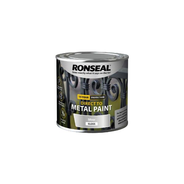 Direct To Metal Silver Gloss 250ml