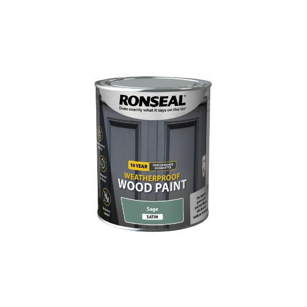10Yr Weatherproof Wood Paint Sage Satin 750ml