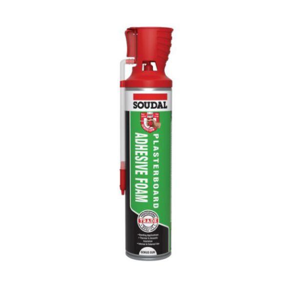Soudal Plasterboard Adhesive Foam- Genius Gun 750ml Champagne 