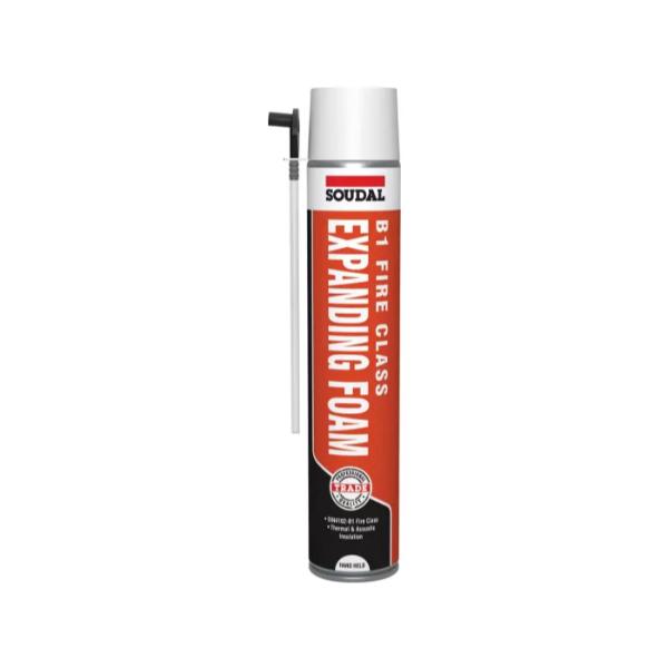 Soudal B1 Fire &amp; Acoustic Expanding Foam Hand Held 750ml Blue 