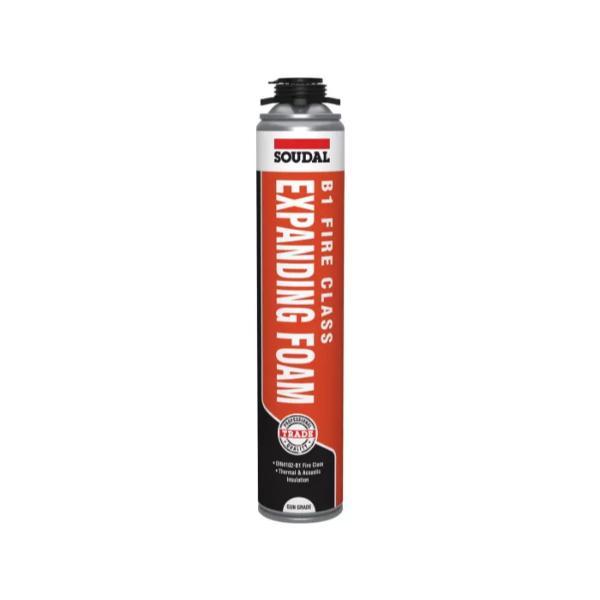 Soudal B1 Fire &amp; Acoustic Expanding Foam Gun Grade 750mlo Blue