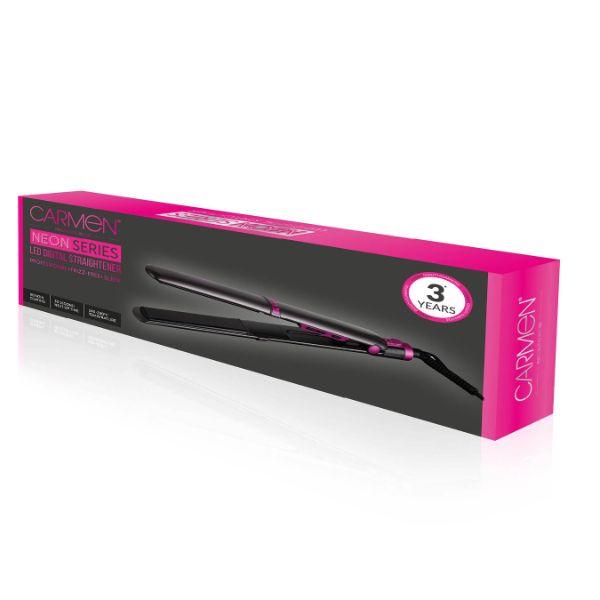CARMEN Neon Hair Straightener LED