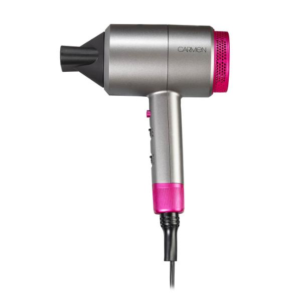 Carmen 1800W Neon DC Pro Hair Dryer Grey &amp; Pink