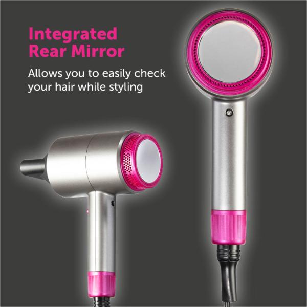 Carmen 1800W Neon DC Pro Hair Dryer Grey &amp; Pink