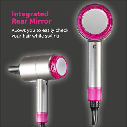 Carmen 1800W Neon DC Pro Hair Dryer Grey &amp; Pink