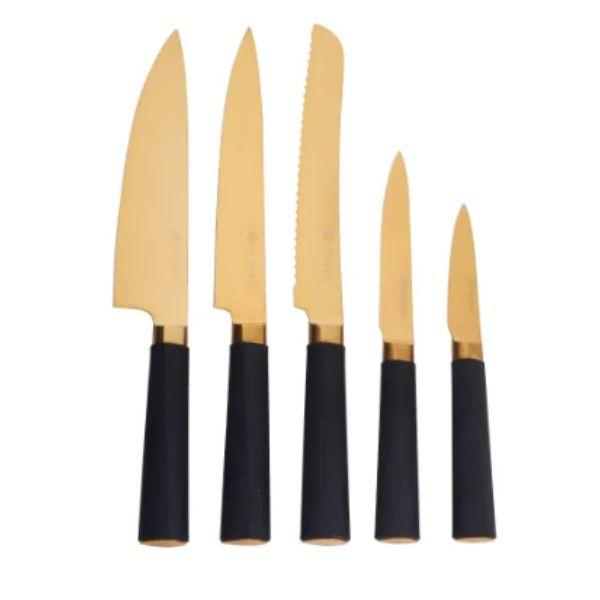 Viners Titan Gold 6 Piece Knife Block Giftbox