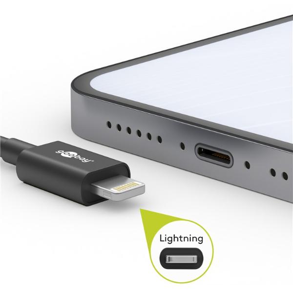 Goobay Apple Lightning USB 2.0 male - White  1m