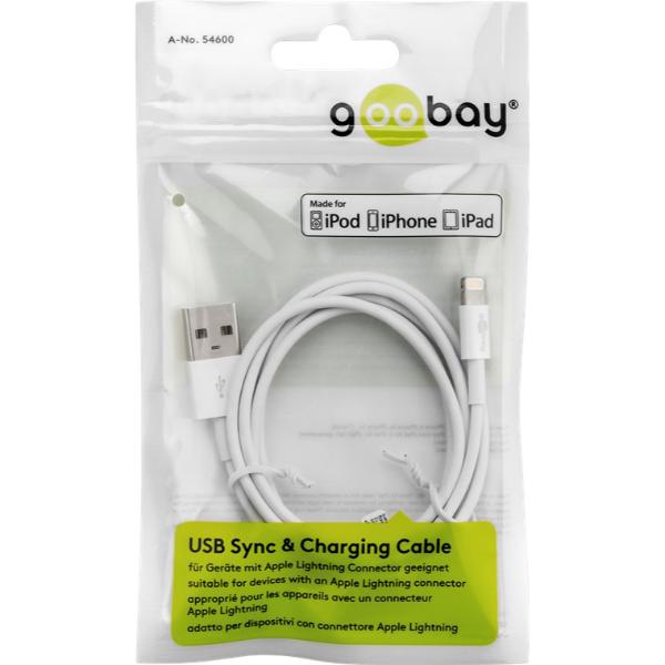 Goobay Apple Lightning USB 2.0 male - White  1m