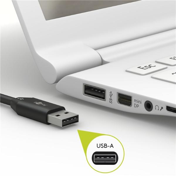 Goobay USB-C charging And Sync Cable (USB-A &gt; USB-C) White 1m