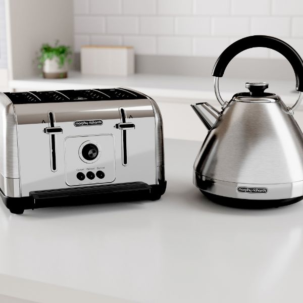 Morphy Richards Venture Metal Pyramid 1.5L Kettle
