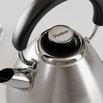 Morphy Richards Venture Metal Pyramid 1.5L Kettle