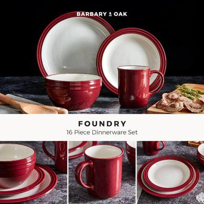 Barbary &amp; Oak Foundry 16 Piece Dinnerware