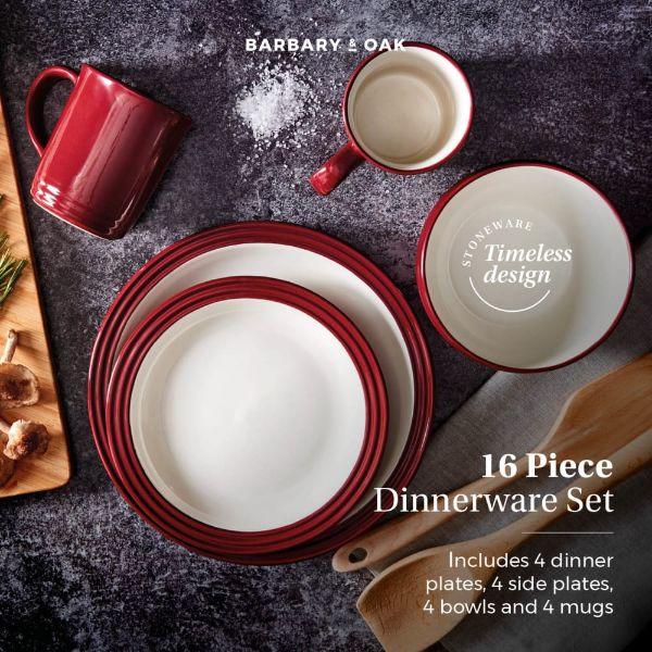 Barbary &amp; Oak Foundry 16 Piece Dinnerware