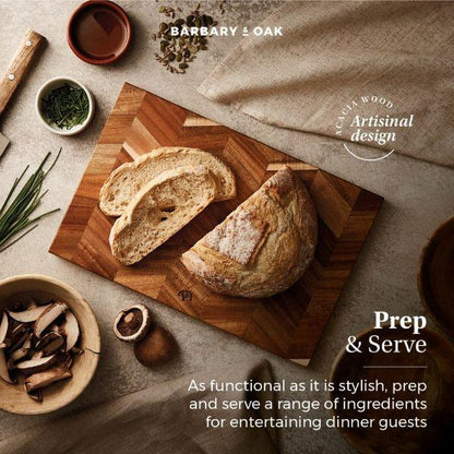 Barbary &amp; Oak Rectangle Chopping Board Chevron