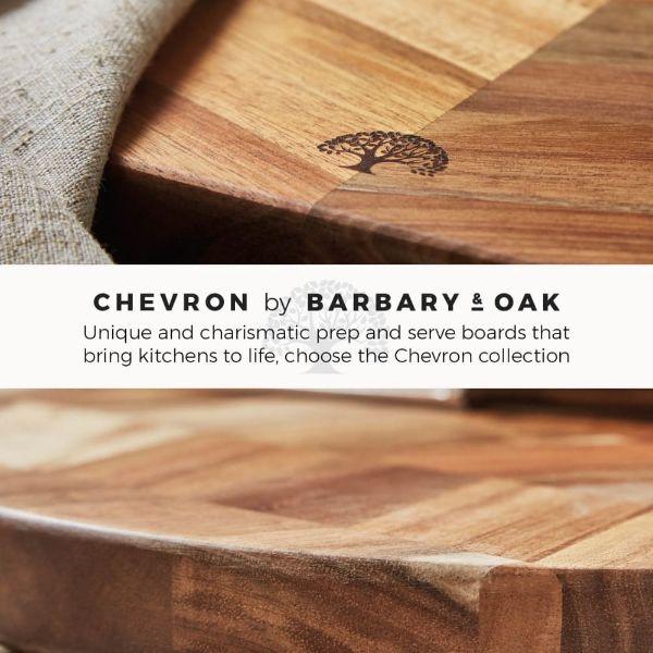 Barbary &amp; Oak Rectangle Chopping Board Chevron