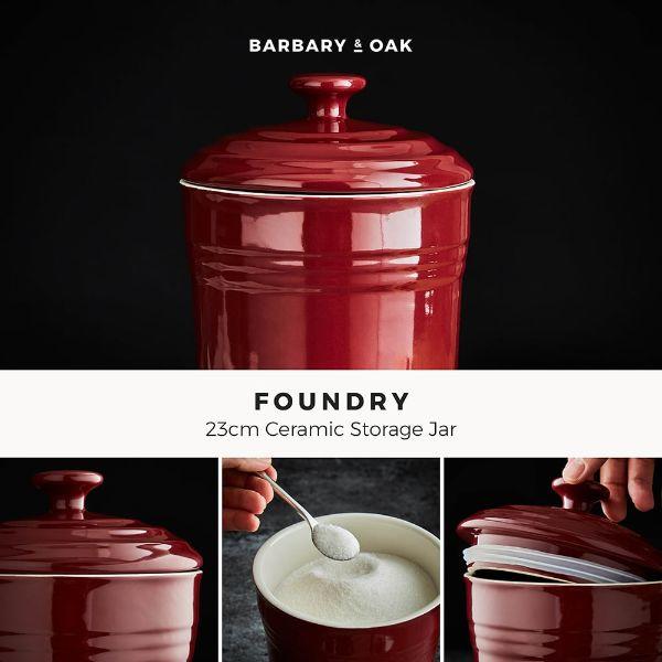 Barbary &amp; Oak 23cm Ceramic Storage Jar
