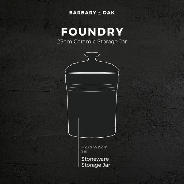 Barbary &amp; Oak 23cm Ceramic Storage Jar