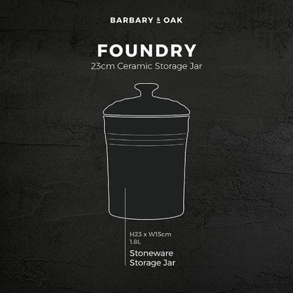 Barbary &amp; Oak 23cm Ceramic Storage Jar