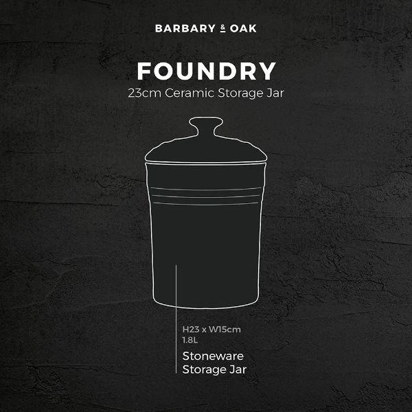 Barbary &amp; Oak 23cm Ceramic Storage Jar