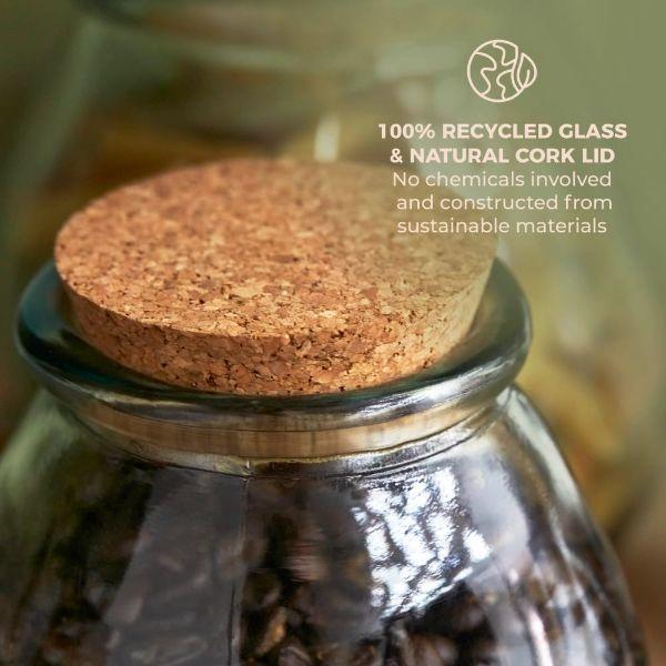 Barbary &amp; Oak 800ml Recycled Glass Jar