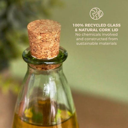 Barbary &amp; Oak Recycled Glass Oil Bottle