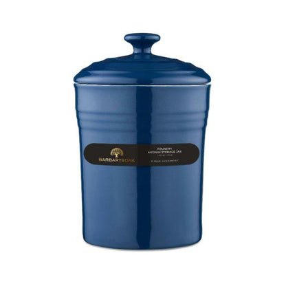 Barbary &amp; Oak 23Cm Ceramic Storage Jar Blue