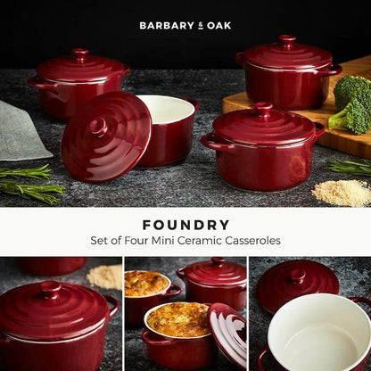 Barbary &amp; Oak Set of 4 Mini Casseroles