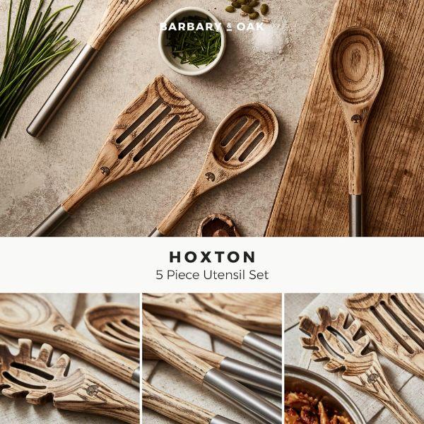 Barbary &amp; Oak Hoxton 5 Piece Utensil Set with Holder