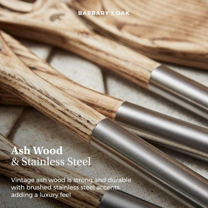 Barbary &amp; Oak Hoxton 5 Piece Utensil Set with Holder